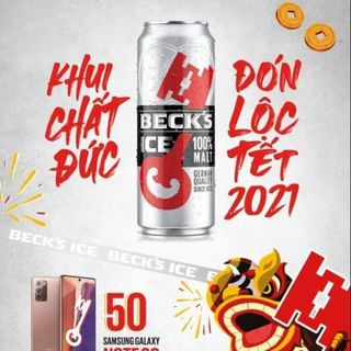 Bia Beck Ice thùng 24 lon Trúng thưởng 100%
