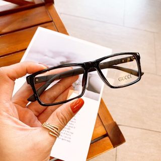 Mắt kính giả cận form vuông nam nữ
