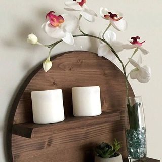 Kệ tròn d38cm kệ trang trí 2 tầng