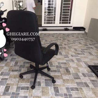 Ghế Giám Đốc Màu Da Đen Chân Nhựa