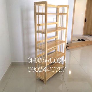 Kệ Sách Gỗ Trang Trí 5 Tầng 80CM