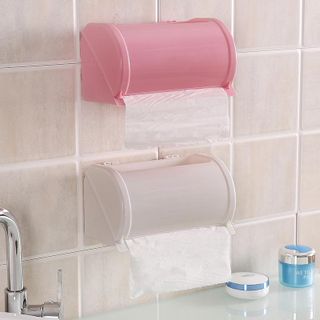 Hộp đựng giấy vệ sinh dán tường có khay đựng đồ tiện lợi