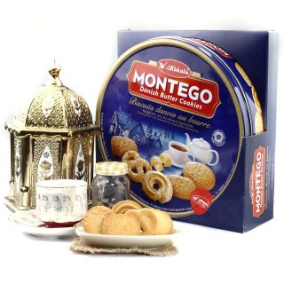 Bánh Quy Bơ MONTEGO Hộp Thiếc Cao Cấp Siêu Sang 454g