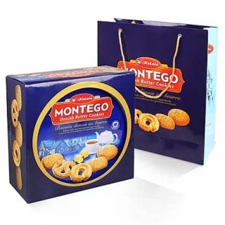 Bánh Quy Bơ MONTEGO Hộp Thiếc Cao Cấp Siêu Sang 454g