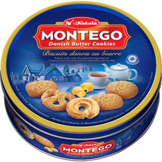 Bánh Quy Bơ MONTEGO Hộp Thiếc Cao Cấp Siêu Sang 454g
