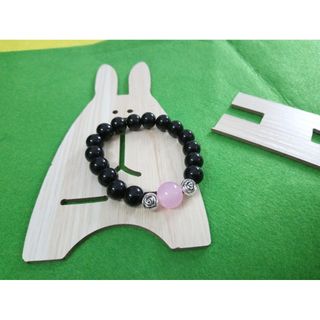 Chuỗi mix đá và mặt hoa hồng