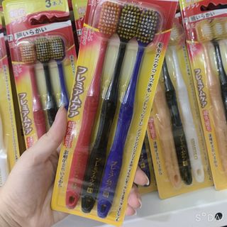 Vỉ 3 cái bàn chải đánh răng cao cấp của Nhật bản