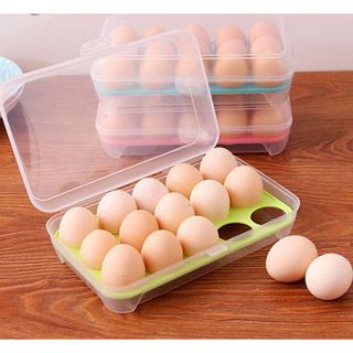 Hộp nhựa đựng trứng trong suốt 15 ô