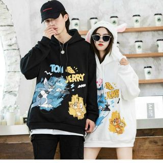 Áo hoodie nỉ ngoại in phô mai