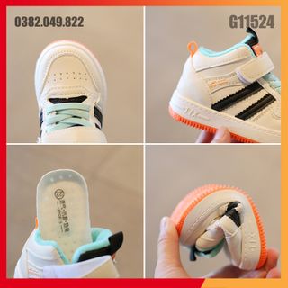 Giày Thể Thao Cho Trẻ Nhỏ Lót Nhung Ấm Áp Quai Dán Bề Mặt Da Sạch Sẽ Size 26-32 (Phom Nhỏ) - G11524