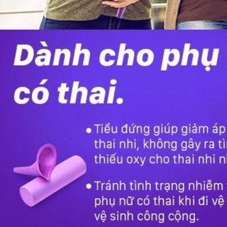 Dụng cụ hỗ trợ tiểu đứng cho phụ nữ ( phụ nữ có thai)- Phụ kiện cần thiết khi đi đường dài, du lịch