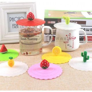 Nắp đậy ly cốc bằng silicon chống bụi dễ thương