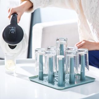 Khay nhựa vuông úp ly 9 nhánh