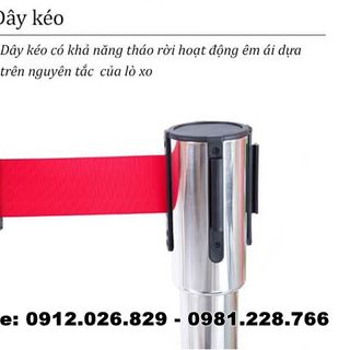 Trụ barie phân cách bằng inox dây căng