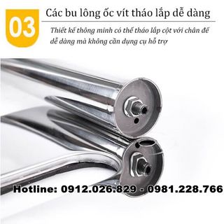 Trụ barie phân cách bằng inox dây căng
