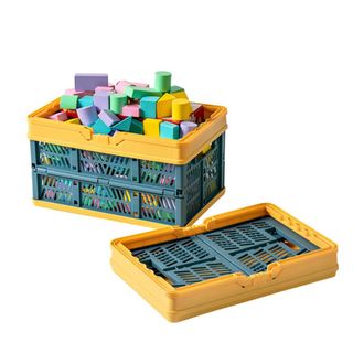 Giỏ nhựa đựng đồ mua sắm gấp gọn