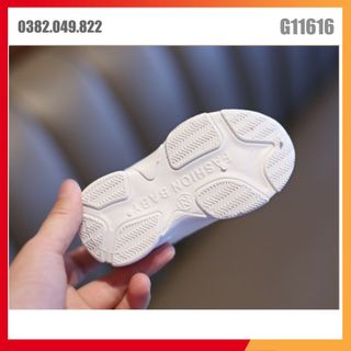 Giày Thể Thao Màu Trắng Lưới Thoáng Khí Cho Trẻ Em Vải Co Giãn Thao Tác Nhanh Mềm Có Thể Gập Dễ Dàng Size 27-32 - G11710