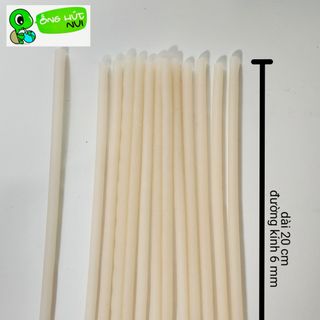 Ống hút bột gạo size 6mm hộp 500g