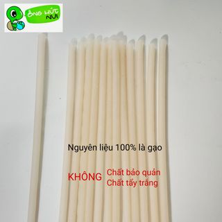 Ống hút bột gạo size 6mm hộp 500g