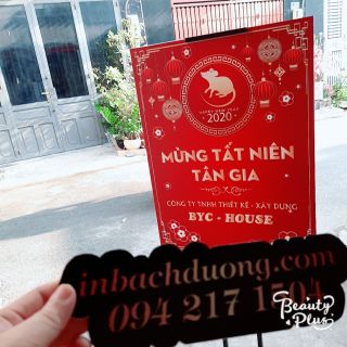 Nhận in bảng tân gia-tất niên In Bạch Dương