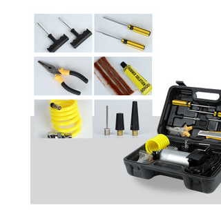 Bơm xe hơi, Bơm lốp ô tô 1 xi lanh Air Compressor - Kèm hộp đựng hàng cao cấp
