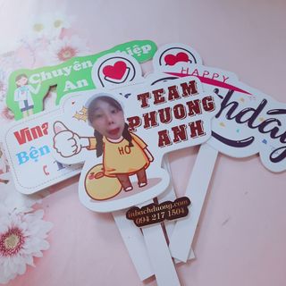 Nhận in hashtag cầm tay theo yêu cầu  In Bạch Dương