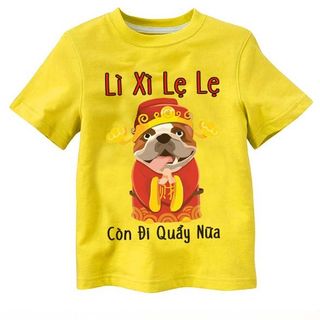 Áo thun trẻ em lì xì lẹ lẹ siêu cute tết 2021