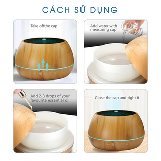 MÁY KHUYẾCH TÁN TINH DẦU TÍCH HỢP LOA BLUETOOTH 1000ml Siêu Âm