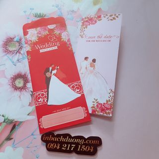 Nhận in thiệp cưới số lượng ít  In Bạch Dương