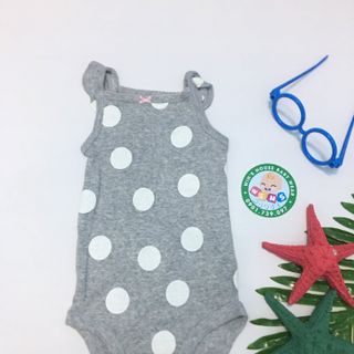 Bộ áo liền quần thời trang cho bé 2 dây tay phối bèo BS006