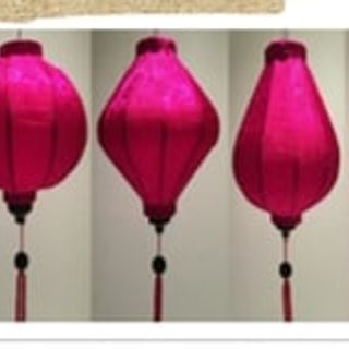 Set 10 Lồng đèn vải lụa 30cm đủ màu,kiểu