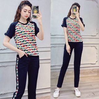 Bộ đồ thể thao họa tiết BT TT394 ảnh chụp thật 100%