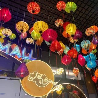Lồng đèn Hội An lụa tơ tằm 30cm