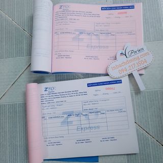 Nhận in biểu mẫu-biên nhận In Bạch Dương