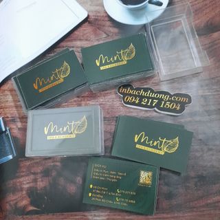 Nhận in namecard giấy mỹ thuật ép kim theo yêu cầu In Bạch Dương