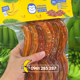 Chuối sấy dẻo King Kong Banana [TÚI 250G] thơm ngon tự nhiên, 100% từ chuối tươi VietGap