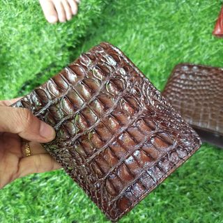 Ví Da Cá Sấu Một Mặt - Da Cá Cao Cấp - Bảo Hành 24 Tháng