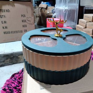 Khay mứt tuần lộc 2 tầng
