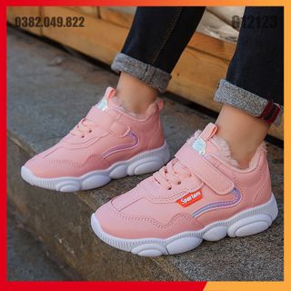 Giày Sneaker Học Sinh Bề Mặt Da Chống Bụi Bẩn Dáng Thể Thao Đế Chống Trơn Trượt Size 26-36 - G12123