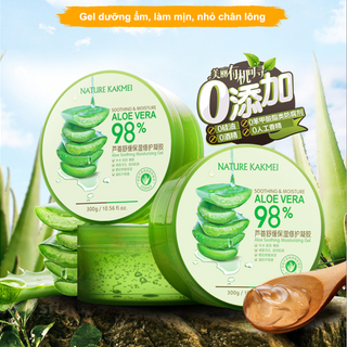 Dưỡng ẩm Aloe Vera NATURE KEMEI dưỡng ẩm cấp tốc cho da mặt và toàn thân 300g