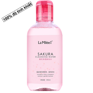 Nước tẩy trang làm sạch sâu nhẹ nhàng LamiLee Cherry Blossom Cleansing Water 250ml