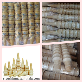 Bánh Ốc Quế Thùng 2000 Bánh: Bánh Dài + Mỏng