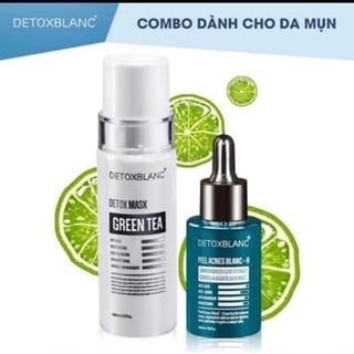 Bộ detox BLANC : mask thải độc , srum trị mụn