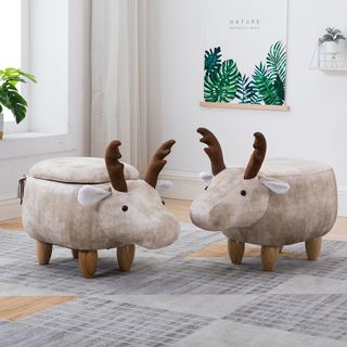 GHẾ ĐÔN THÚ CƯNG TRẺ EM - MẪU NAI SỪNG TẤM