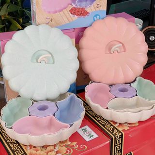 Khay bánh kẹo dáng bí lúa mạch