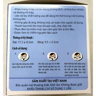 Khẩu trang y tế 4 lớp cao cấp