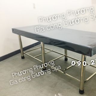 Giường inox spa