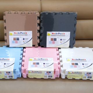 Thảm xốp pastel đơn màu Pastel : trắng, hồng, xanh nhạt, xanh đậm, cà phê