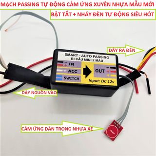 CÔNG TẮC PASSING CẢM ỨNG XUYÊN NHỰA 2 CHẾ ĐỘ PHA CỐT CHO ĐÈN PHA VÀ ĐÈN TRỢ SÁNG BI CẦU