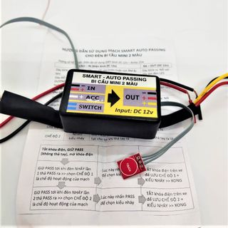 CÔNG TẮC PASSING CẢM ỨNG XUYÊN NHỰA 2 CHẾ ĐỘ PHA CỐT CHO ĐÈN PHA VÀ ĐÈN TRỢ SÁNG BI CẦU